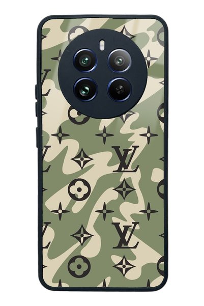 Spoyi Oppo Realme 12 Green Wave Design Glossy Phone Case