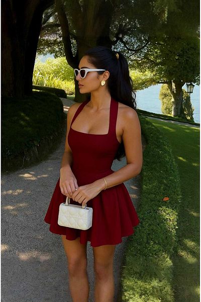CNG MODA Flounced Mini Stylish Homecoming Dress