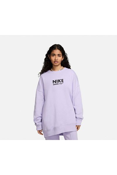 Nike Sportswear Gel Oversized Fleece Crew-Neck Women's Sweatshirt Kzy Sport