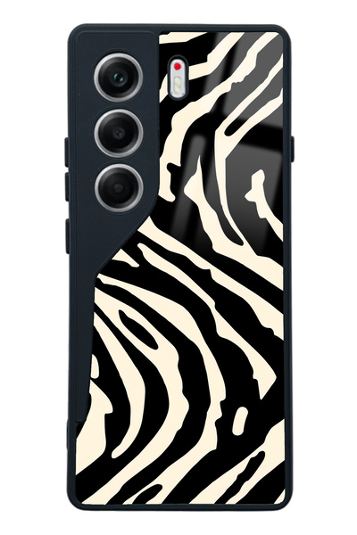 Spoyi Tecno Camon 40 Zebra Tasarımlı Glossy Telefon Kılıfı