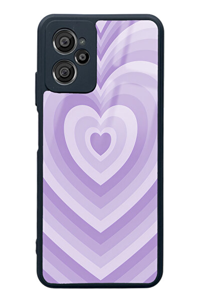 Spoyi حافظة هاتف لامعة بتصميم قلب أرجواني من كاسبر X30 بلس