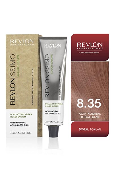 Revlon Professional RVL Color Sublime 8.35 Açık Kumral / Altın-Bakır Yarı Kal...