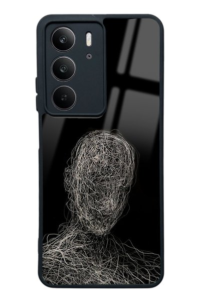 Spoyi Oppo Realme C75 Draw Silhouette Design Glossy Phone Case
