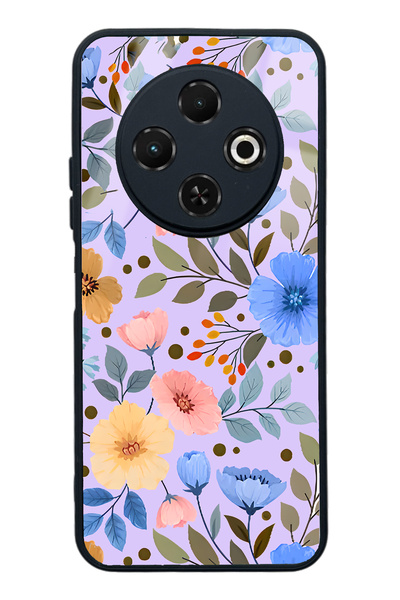 Spoyi غلاف هاتف لامع لهاتف Tecno Spark 30C بتصميم حديقة الزهور