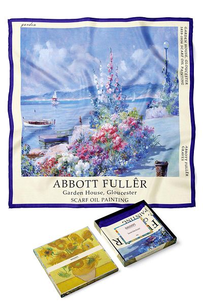 Buka Shops Abbott Fuller Graves "Garden House, Gloucester" Premium σατέν μπαντάνα με μαντήλι