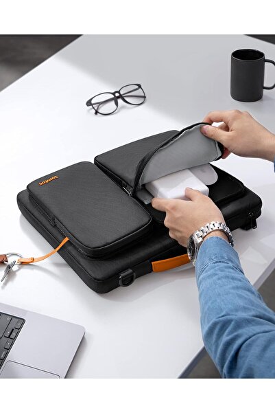 Tomtoc Defender-A42 360 Protective Laptop Shoulder Bag for 15.6 Inch Laptop Waterproof Accessory Case