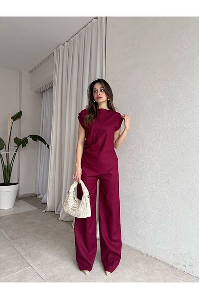 Mooi Butik Jespo Suit 3320 - Claret Red