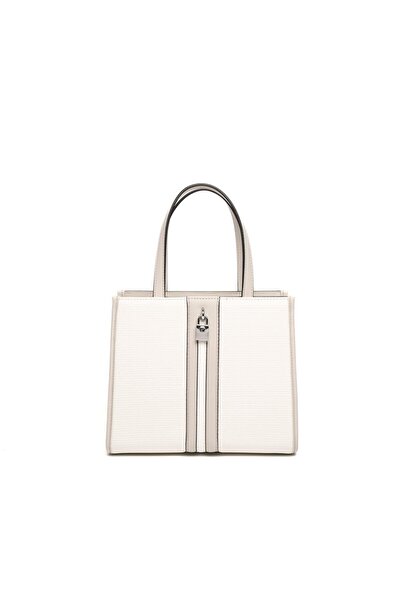 Silver Polo Beyaz - A.Gri SP1188 Kadın El Çantası