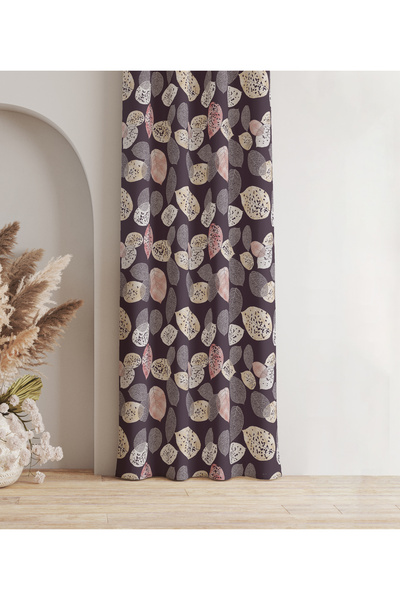 milroma قماش مخملي بنمط حديث، ستارة خلفية مطبوعة – جناح واحد – متوافق مع الكو...