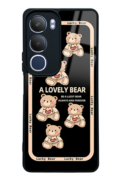 Spoyi Vivo Y19s Lucky bear Tasarımlı Glossy Telefon Kılıfı