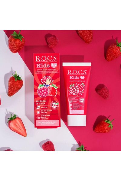 R.O.C.S. Raspberry-Strawberry Flavored Toothpaste (for Children 4-7 Years Old)