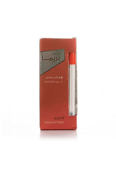 Prima Dry Pen Red 1.0mm - Box of 10 Pcs