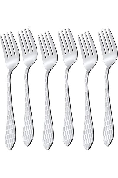 ALSAIF K2230502/frf Stainless Steel Fruit Forks 6-piece Set, Silver