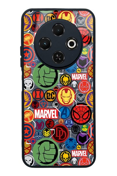 Spoyi غلاف هاتف لامع لهاتف Tecno Spark 30C بتصميم Marvel Face
