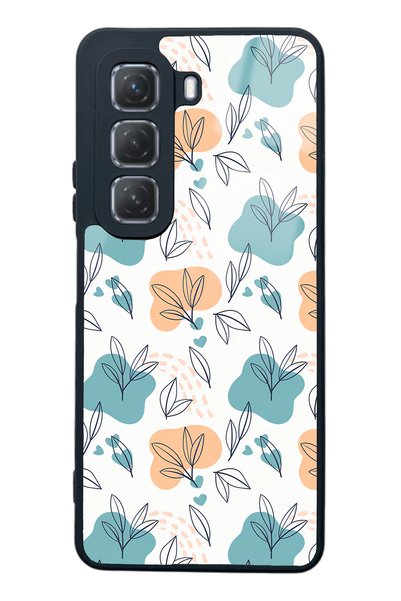 Spoyi Infinix Hot 50 Tiny Leaves Design Glossy Phone Case