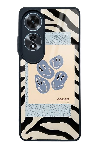Spoyi Oppo A60 Zebra Emoji Design Glossy Phone Case