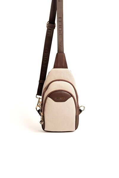 Silver Polo Silver & Polo Beige - Maro Sp959 Geantă pentru corp pentru femei