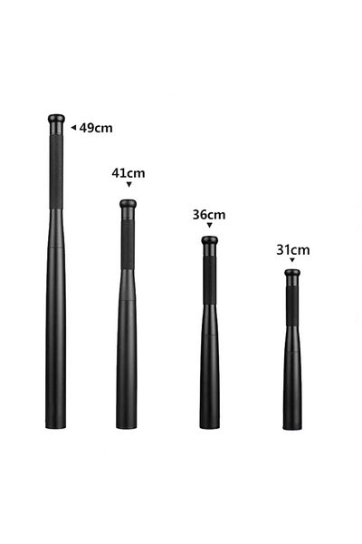 Depox Baseball bat with LED flashlight, 41 cm, self-defense