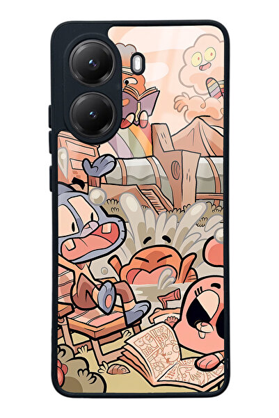 Spoyi Xiaomi Poco X7 Pro Gumball Tasarımlı Glossy Telefon Kılıfı