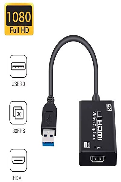 ULTRATEKNO ZR432 USB 3.0 4Kx2K Video Capture Taşınabilir HDMI USB Video Yakalama Kartı