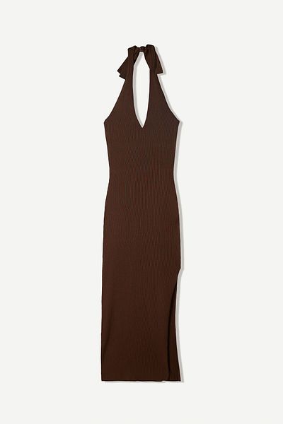 Bershka Halterneck midi dress