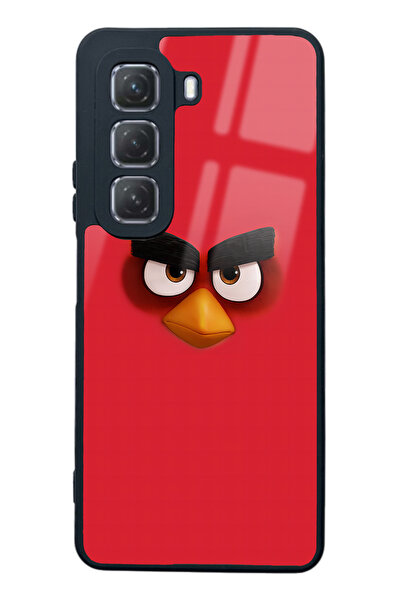 Spoyi Infinix Hot 50 Glossy Phone Case with Red Design