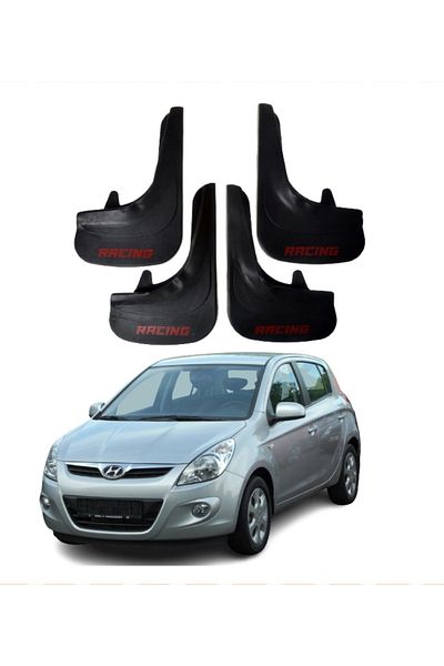 SONİKON LİNE Hyundai I20 2008-2011 Compatible Racing Written 4-Piece Dust Cover Mudguard Mudguard Modified