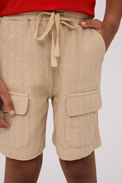 Nebbati BG Store Erkek Çocuk Bej Şort