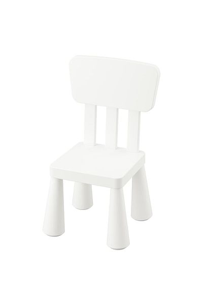 IKEA كرسي اطفال بلاستيكي بظهر مرتفع مناسب للاستخدام الداخلي والخارجي 67*38*26 سم