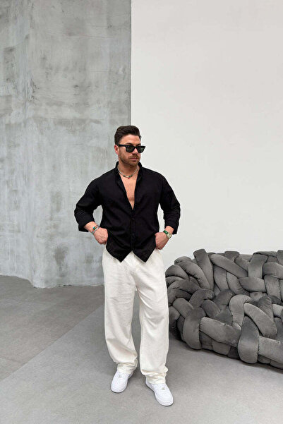 viperkombin Premium Linen Shirt Muslin Fabric Comfortable Fit