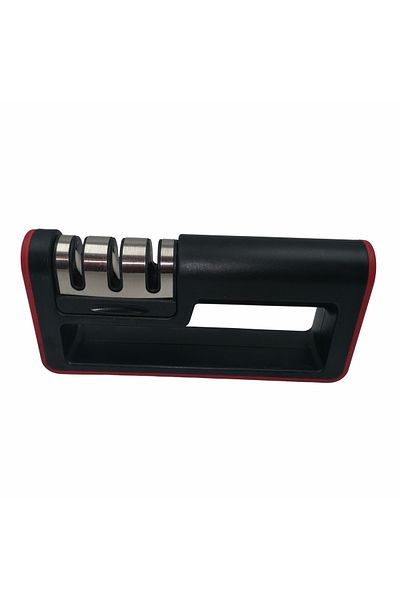 Depox Knife and chisel sharpener, 3 modes, plastic, black