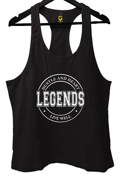 TOP GLORY Legends Circle Printed Gym Fitness Tank Top Athlete Tank Top