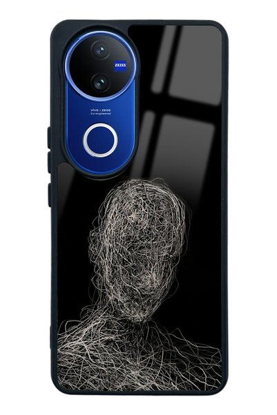 Spoyi Vivo V50 Draw Silhouette Design Glossy Phone Case