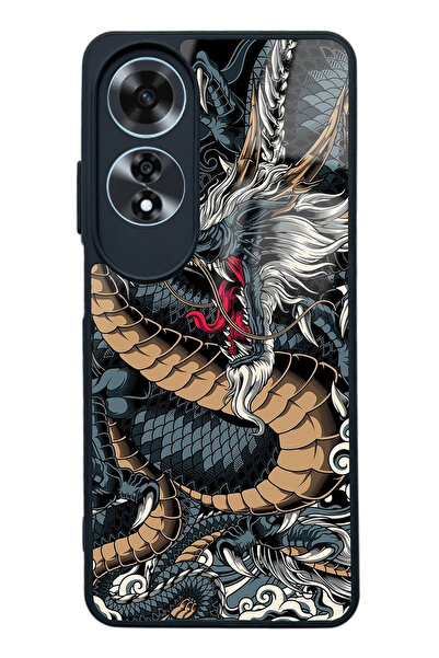 Spoyi Oppo A60 Ejderha Tasarımlı Glossy Telefon Kılıfı