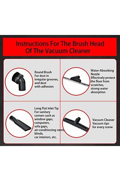 POWER INDUSTRIAL Vacuum Drum Vacuum Wet & Dry Cleaner 35L 1500W Removable & Washable Filter