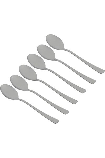 ALSAIF Valencia Stainless Steel Demitasse Spoon Set By Al Saif, 6 Pieces