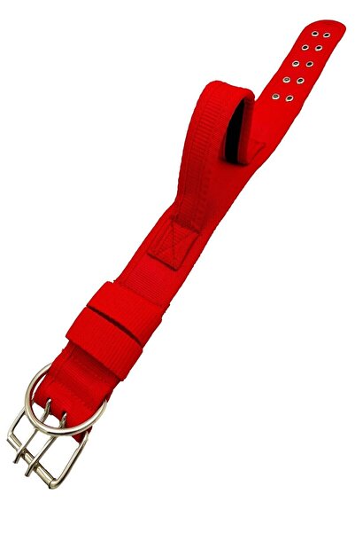 Tasma Market Soft Textured Column Dog Collar with Red Handles Dog Tactical Neck Collar
