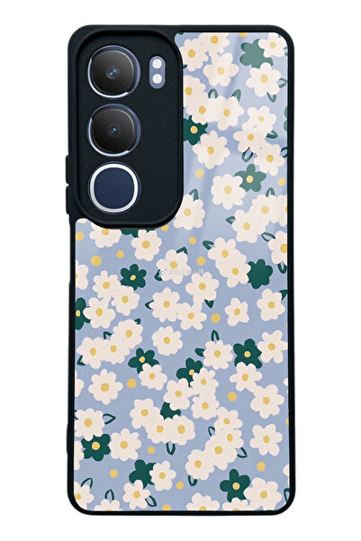 Spoyi Vivo Y19s Daisy Pattern Tasarımlı Glossy Telefon Kılıfı