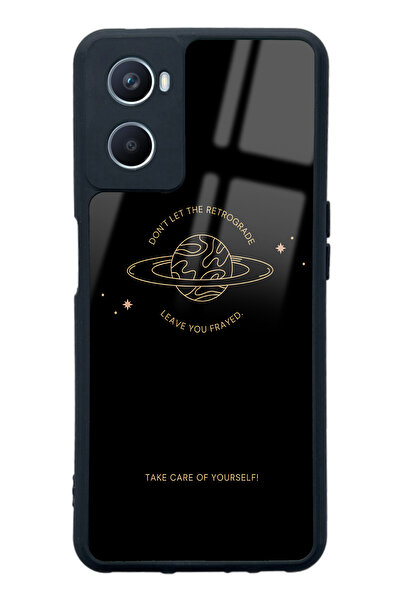 Spoyi Oppo A96 Retrograde Tasarımlı Glossy Telefon Kılıfı