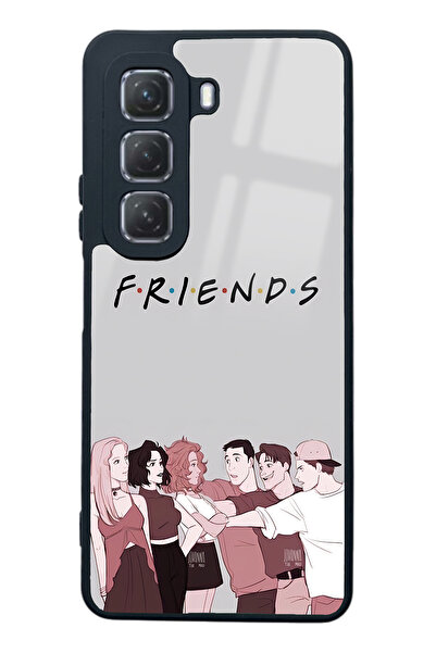 Spoyi Infinix Hot 50 Doodle Friends Design Glossy Phone Case