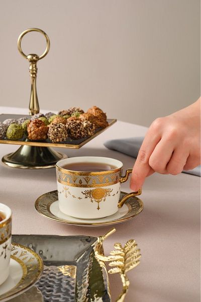 Karaca Tuğra 2-Person Teacup Set