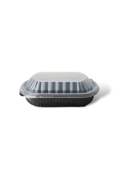 SKP Plastic Single Compartment Rectangular Plastic Food Containers (8 Pack).
