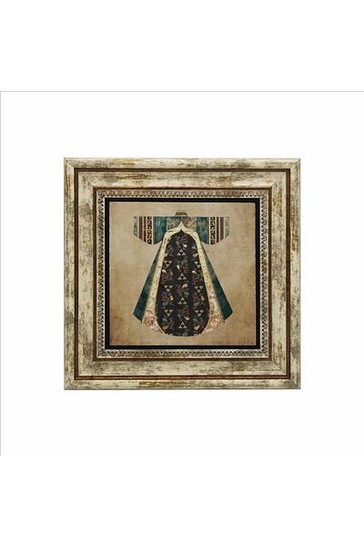 Sadrazam Tabelul din piatră naturală imprimat Kaftan Palatul Otoman (25 X 25 KRT-82)