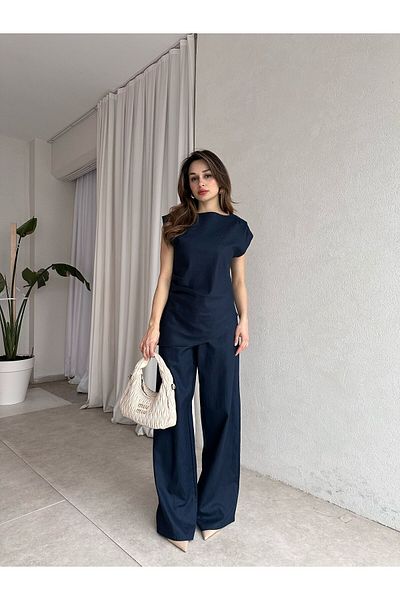 Mooi Butik Jespo Suit 3320 - Navy Blue