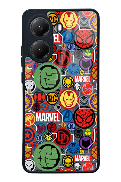 Spoyi Xiaomi Poco X7 Pro Marvel Face Tasarımlı Glossy Telefon Kılıfı