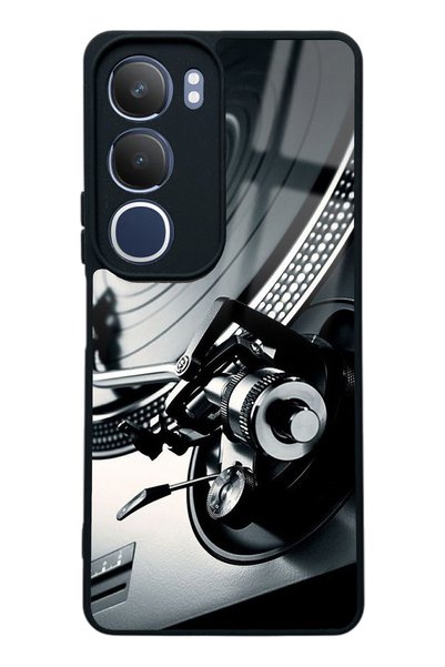 Spoyi Vivo Y19S Glossy Phone Case with Record Player Design