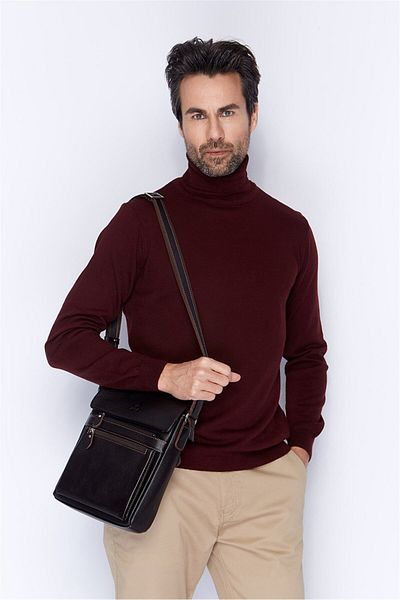 Aka Leather Brown Shoulder Bag 323 4
