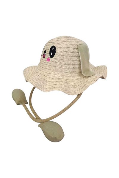 Aware Time Kitti 6-12 Years Old Children Play Ear Straw Fedora Hat