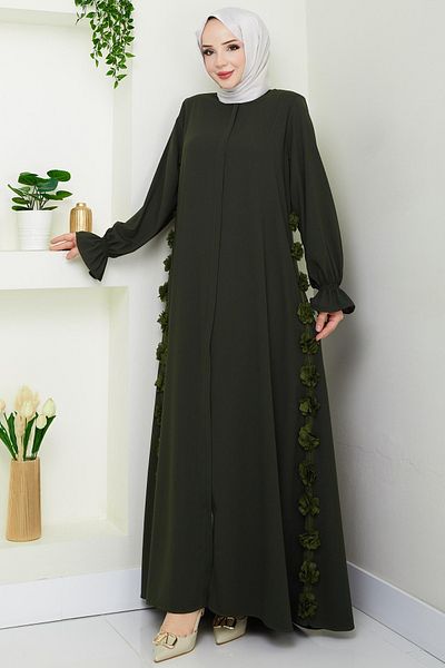 InStyle Rose Crepe Khaki Ferace