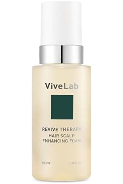 ViveLab رغوة ريفايف ثيرابي المُعززة لفروة الرأس - علاج ليلي لفروة الرأس بخلاصة النباتات، 3.38 أونصة